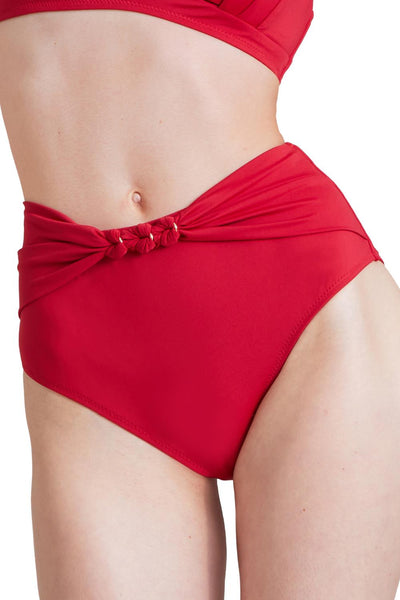 Aubade Ocean Cruise High-waist Swim Brief, Cerise (IR24)