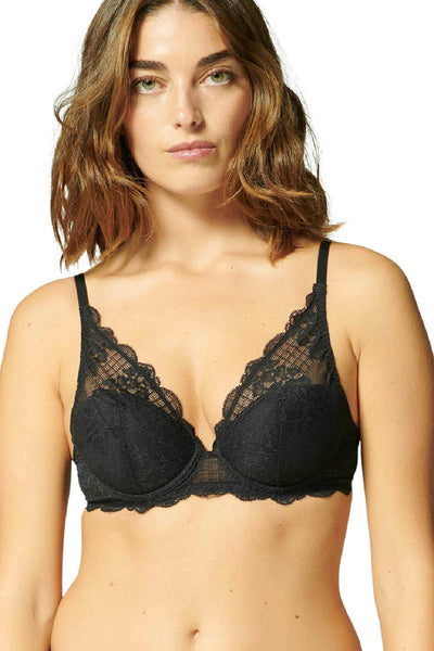 Simone Perele REVE Triangle Contour Bra, Black (12Z347)