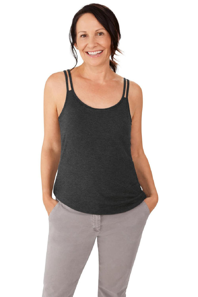 Amoena Valletta Mastectomy Camisole 44076 Charcoal