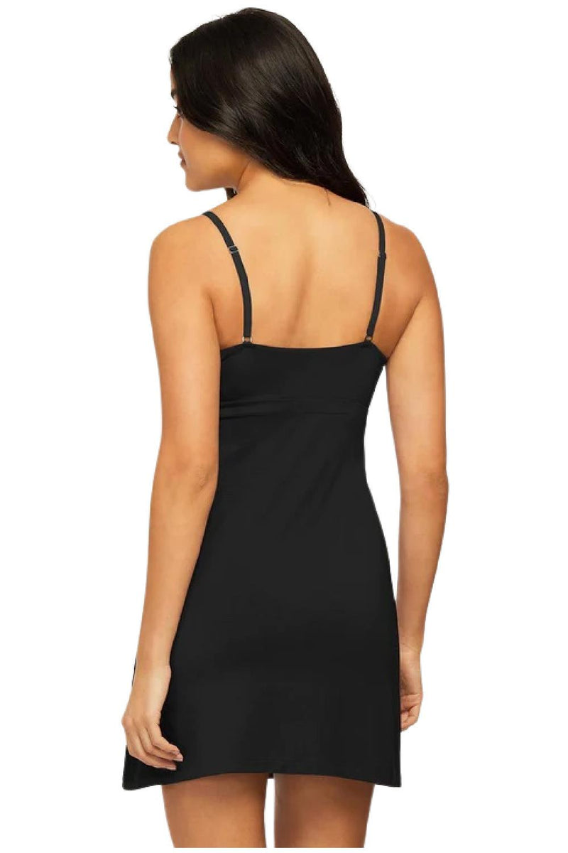 Montelle Bust Support A-Line Chemise, Black (9397)