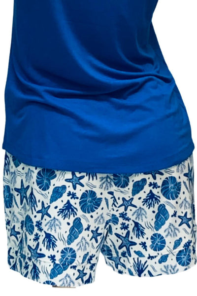 Cool Girl Vacay Ready Sleep Shorts, Sealife (C120401)