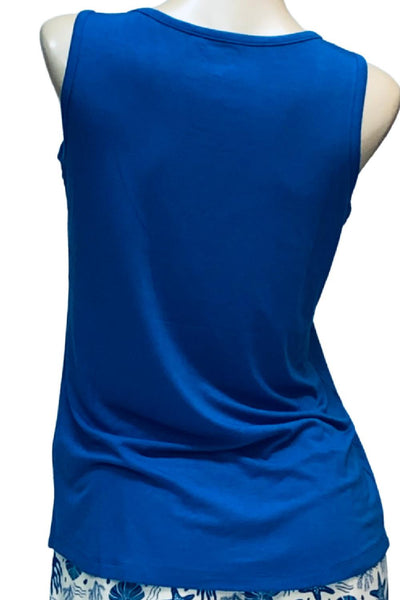 Cool Girl Vacay Ready Sleep Tank Top, Blue (C319102)