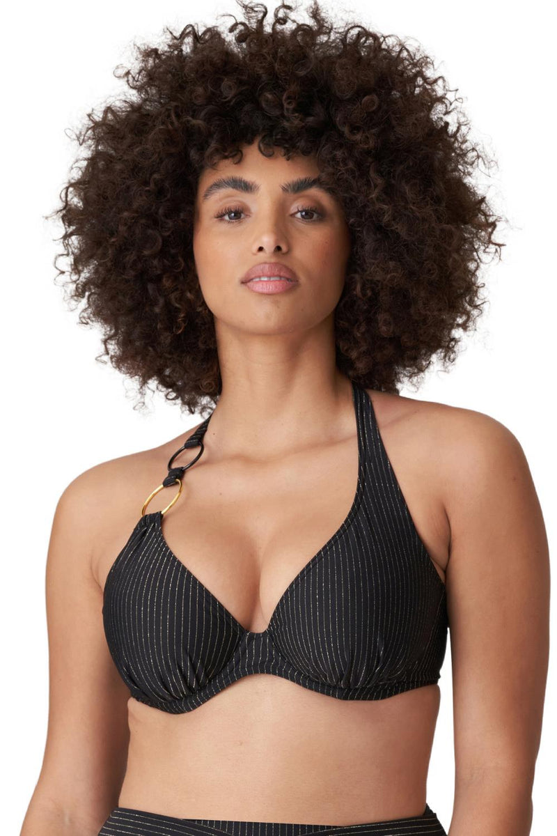 PrimaDonna Swim SOLTA Plunge Bikini, Black (4010119)