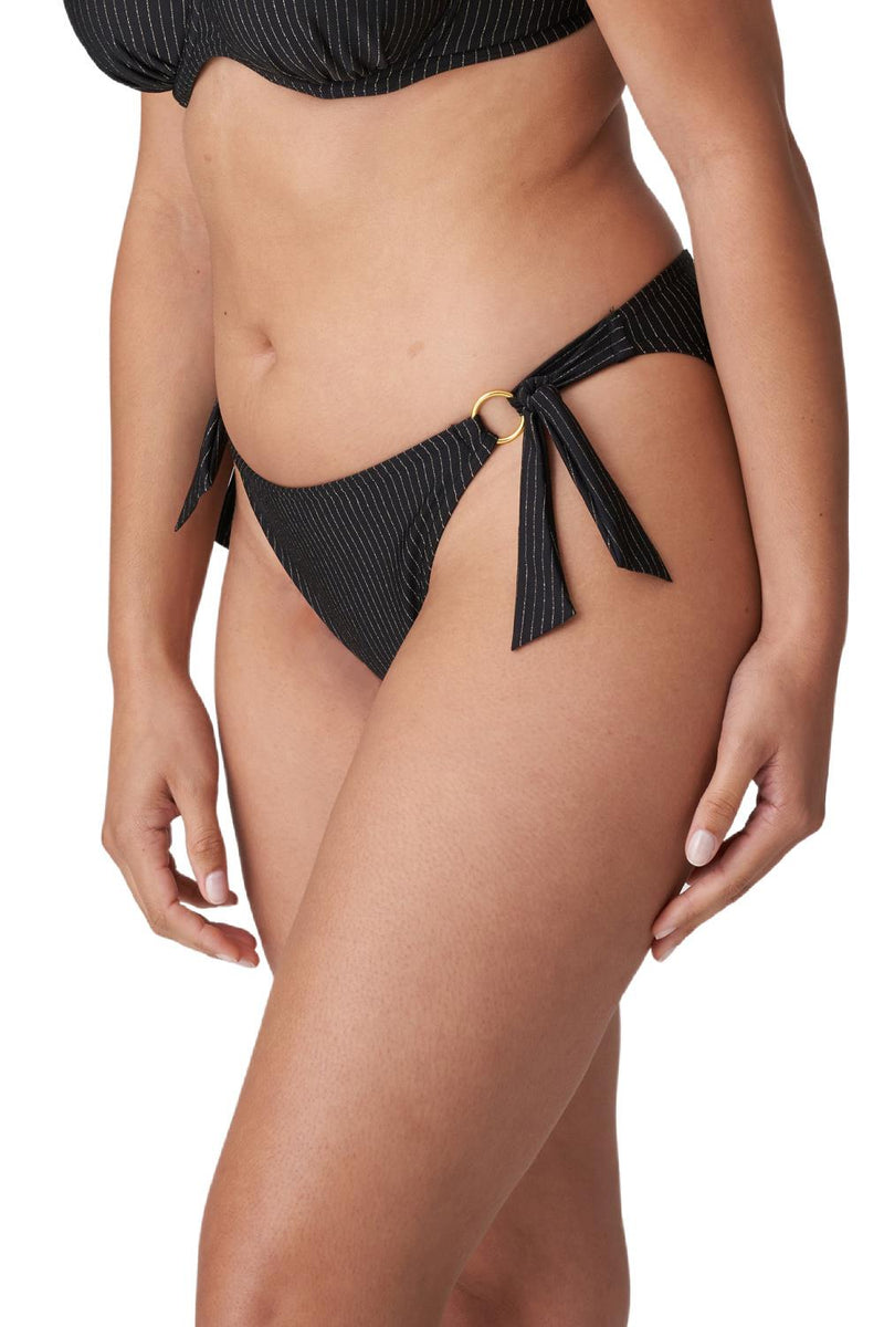 PrimaDonna Swim SOLTA Side Tie Brief, Black (4010153)