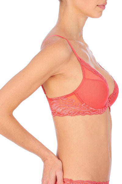 Natori Feathers Plunge Bra 730023 Damask Pink