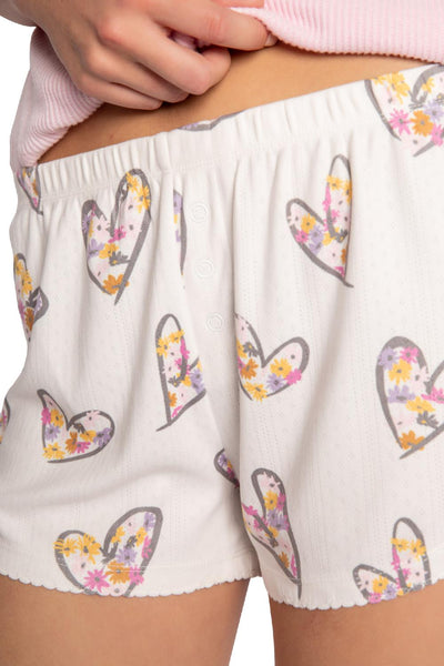PJ Salvage A Heart Full of Daisies Shorts RHHDS-IVORY