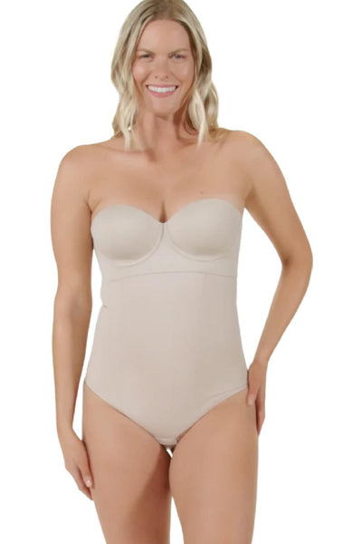 Leonisa Extra High-Waisted Sculpting Thong Panty 012939 Nude