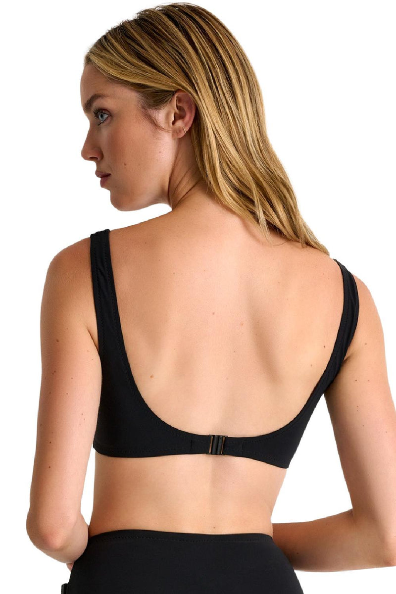 Shan Madisson Classic Bralette Bikini Top, Caviar (42360-23)