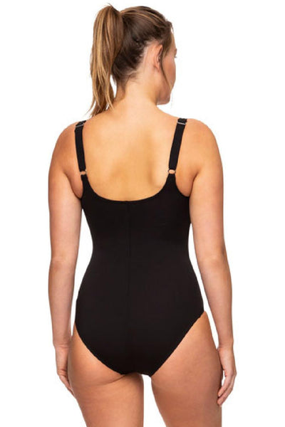 Finz Chlorine Resistant Twist Ruched Front Swimsuit FZW1467CDDC