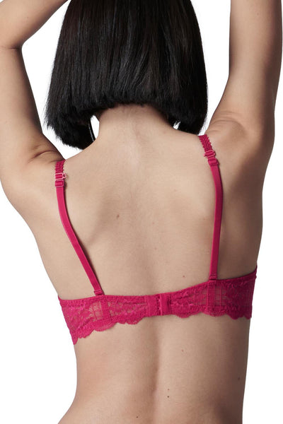 Simone Perele REVE Sheer Demi Bra, Cranberry (12Z330)