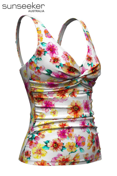 Sunseeker Vibrant Vacation Tankini, White (2231021)