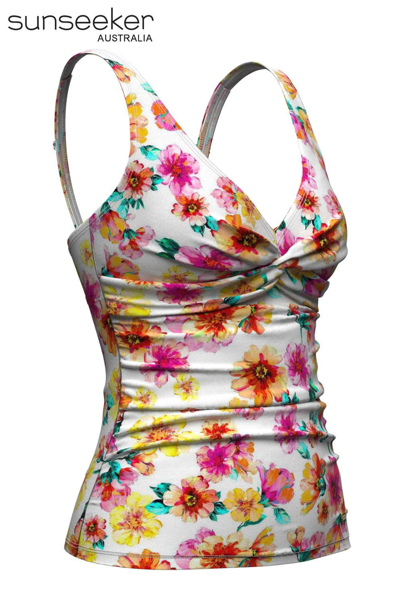 Sunseeker Vibrant Vacation Tankini, White (2231021)