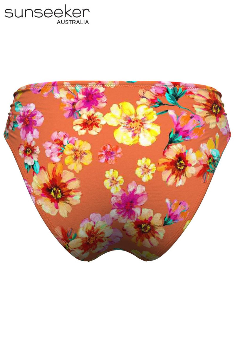 Sunseeker Vibrant Vacation Swim Bottom, Spicy Orange (2232022)