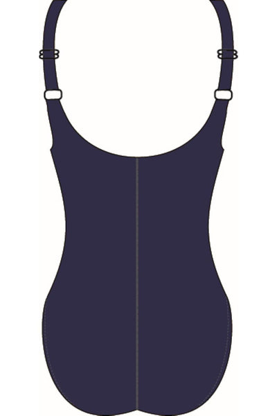 FINZ Chlorine Resistant Splice Swimsuit, Navy/Purple (FZW9407)