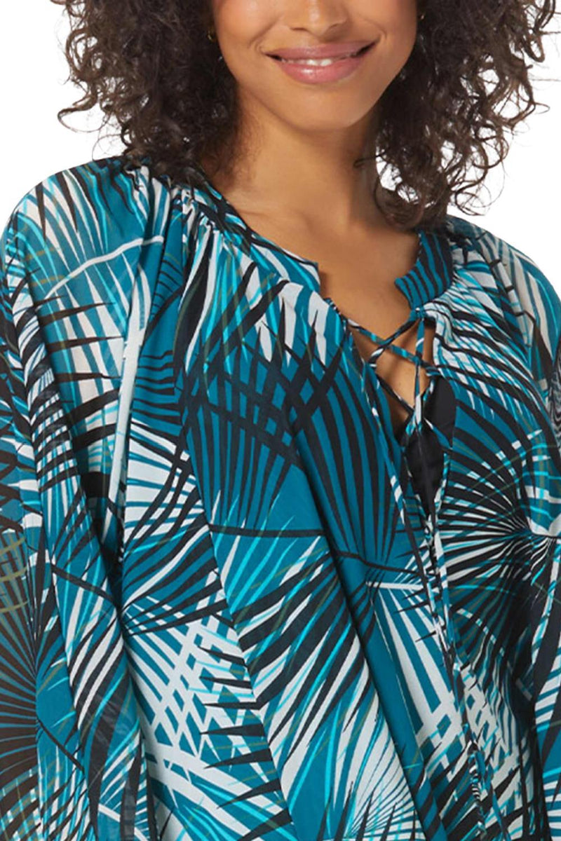 Coco Reef Wanderlust Cover-Up Dress, Teal Cove (U84477)