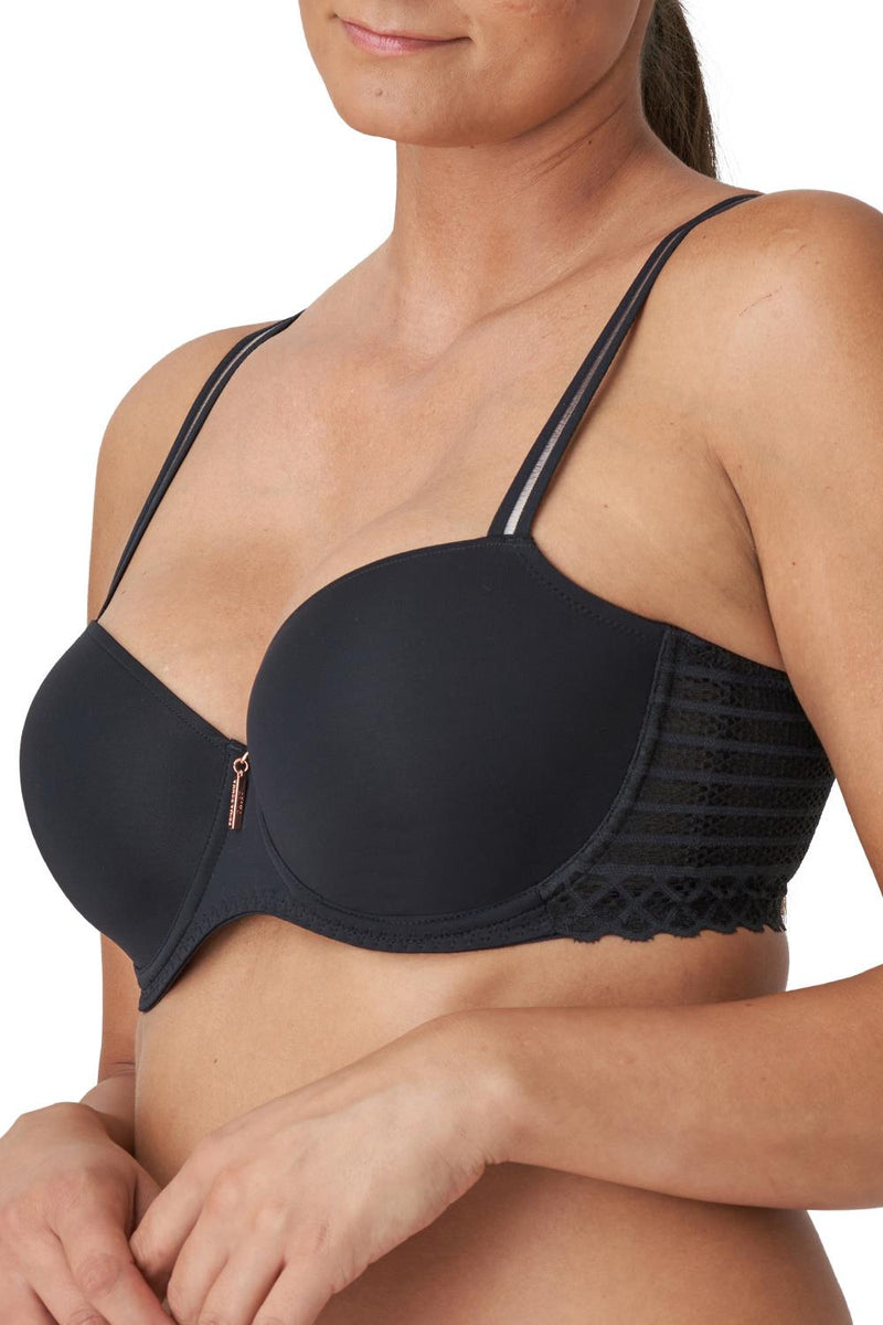 Prima Donna Twist East End Padded Balcony Bra 0241932 Charcoal