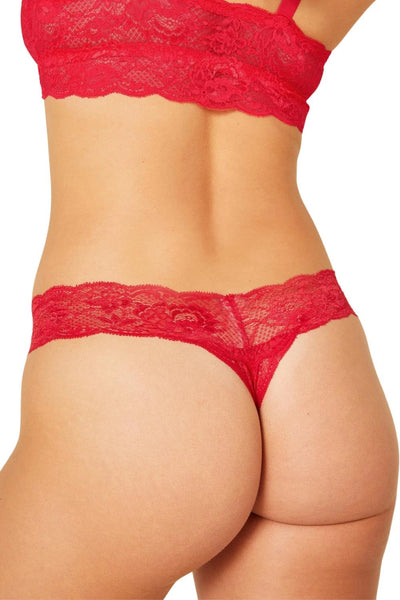Never Say Never Cutie Low Rise Thong NEVER03ZL Mystic Red