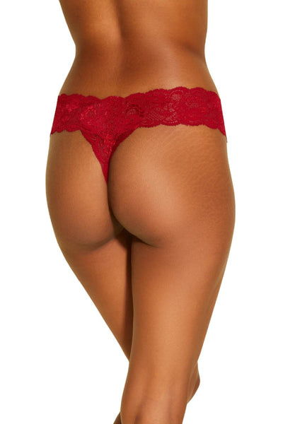 Never Say Never Cutie Low Rise Thong, Sindoor Red (NEVER03ZL)
