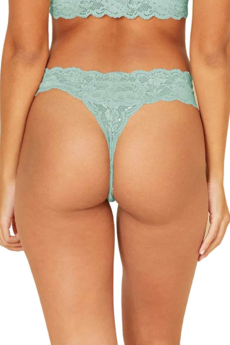 Never Say Never Cutie Low Rise Thong, Blu Capri (NEVER03ZL)