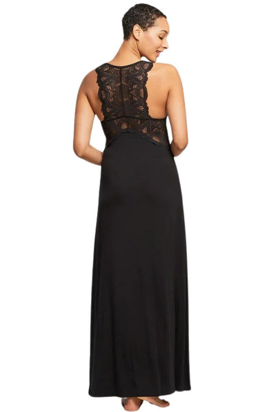 Fleur't Belle Epoque Lace T-Back Gown, Black (633)