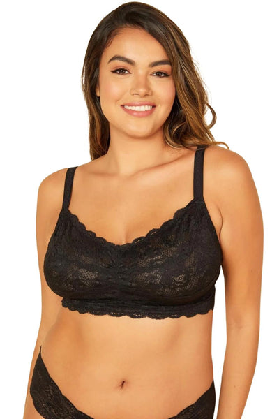 Cosabella Never Say Never Curvy Sweetie Hook & Eye Bralette, Black (NEVER1316)