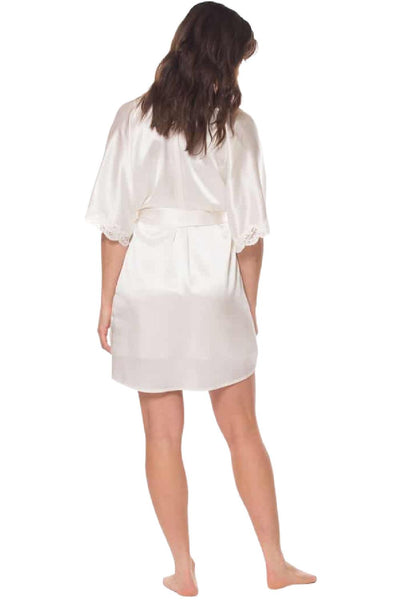 Christine Boudoir Short Robe, Pearl (BIJR4000)