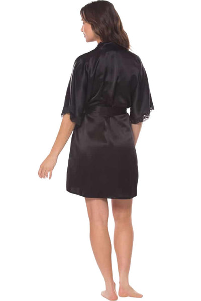Christine Boudoir Short Robe, Kohl (BIJR4000)
