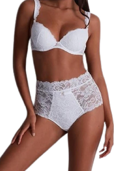 Aubade Mon Bijou High-waist Panty, White (UA24-6)