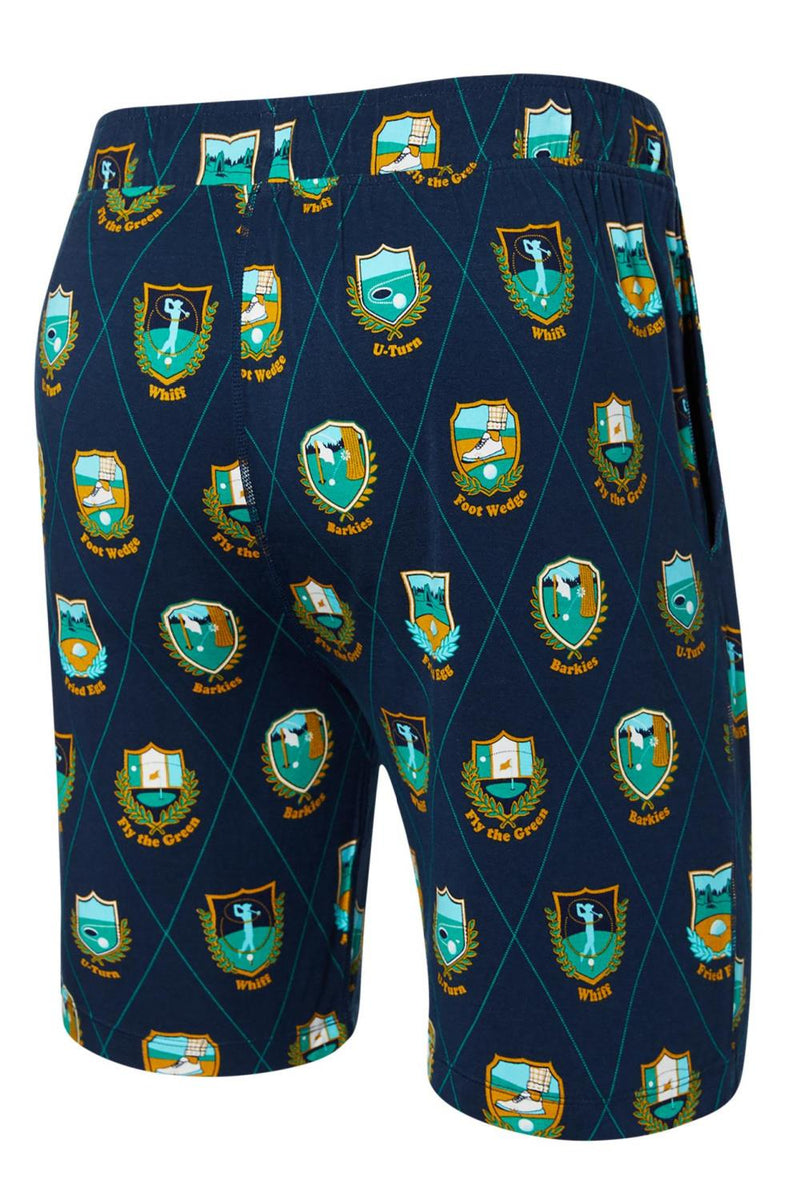 SAXX 22nd Century Silk Short SXLS67-RPD (Rough Patches-Dark Ink)