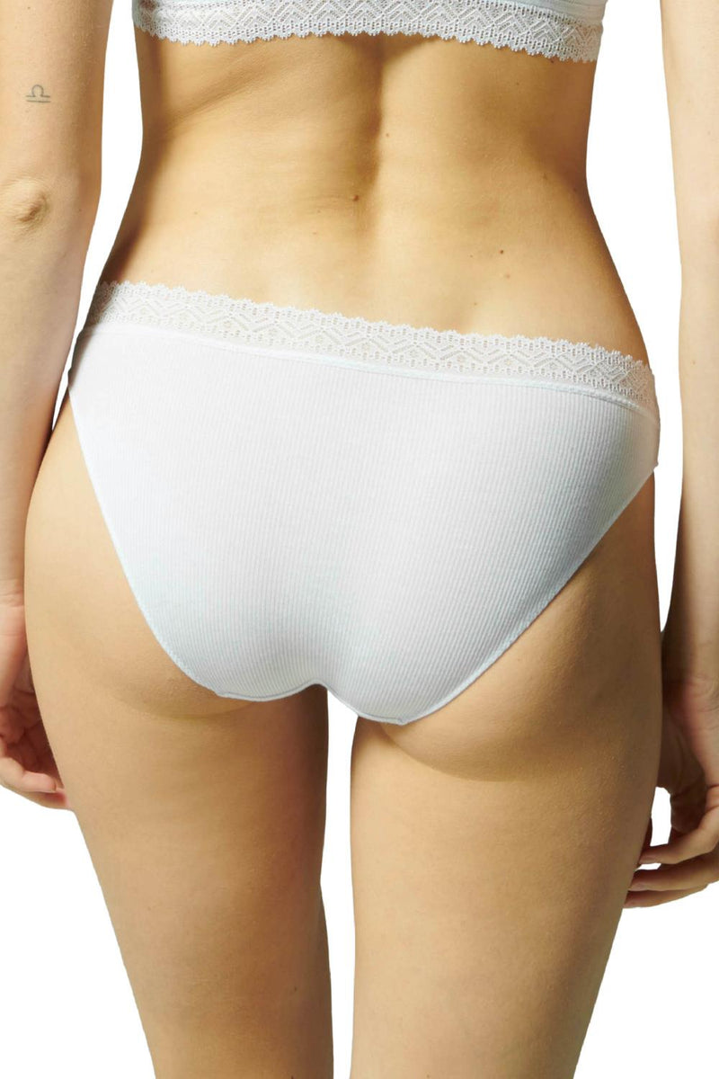 Simone Perele Eugenie Bikini Brief, White (15Z720)