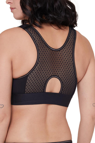 Simone Perele Harmony Wireless Medium Impact Sports Bra, Black (1SA261)
