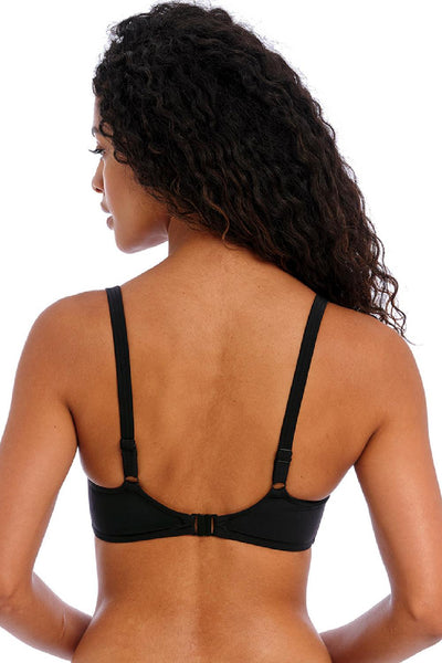 Freya Jewel Cove Sweetheart Swim Bikini, Plain Black (AS7231)
