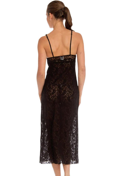 Arianne Natasha Maxi Chemise, Black (8640)