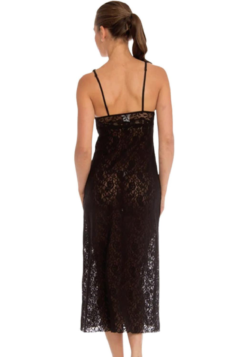 Arianne Natasha Maxi Chemise, Black (8640)