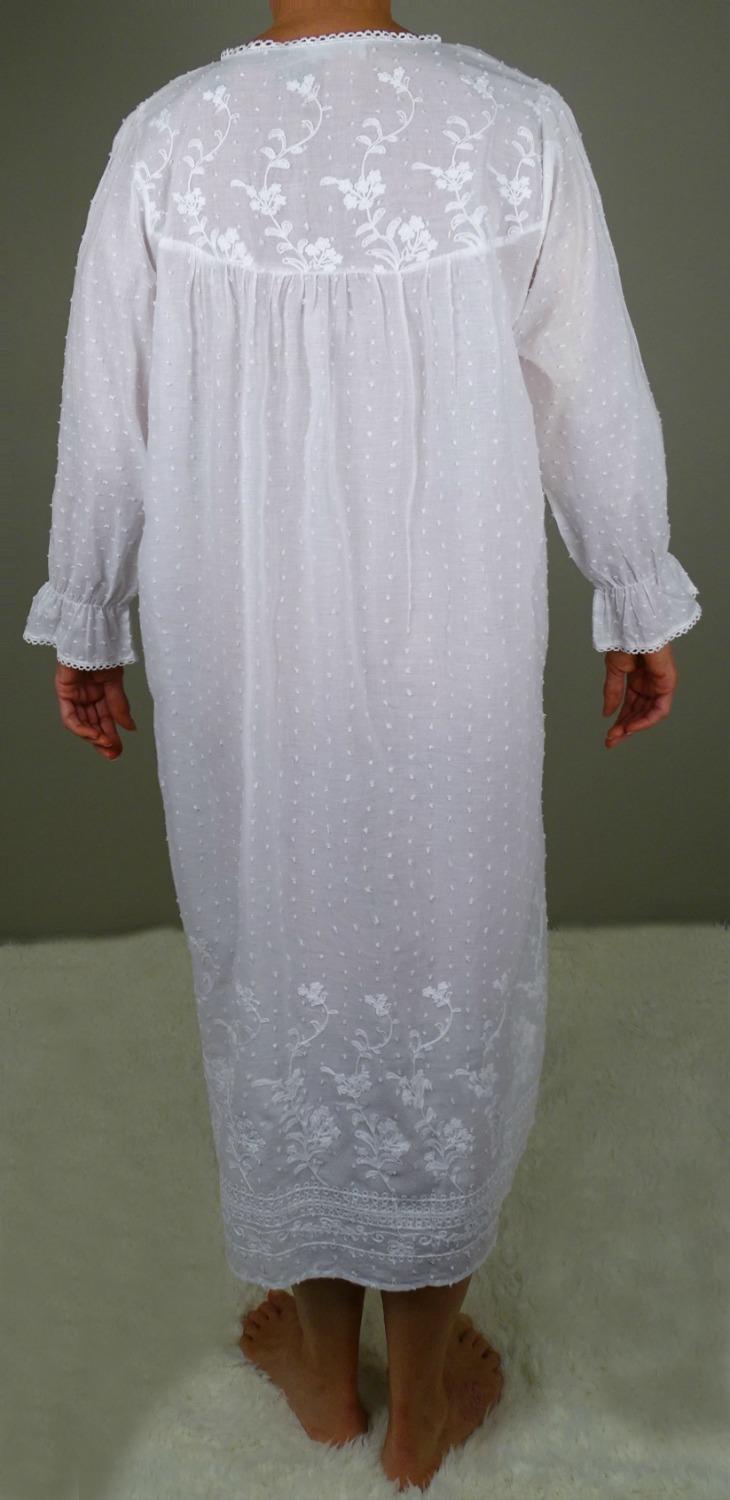 Victoriana Long Sleeve Night Dress 597