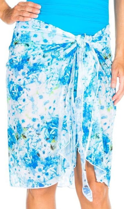 TOGS Summer Rose Mesh Wrap Skirt 1878689