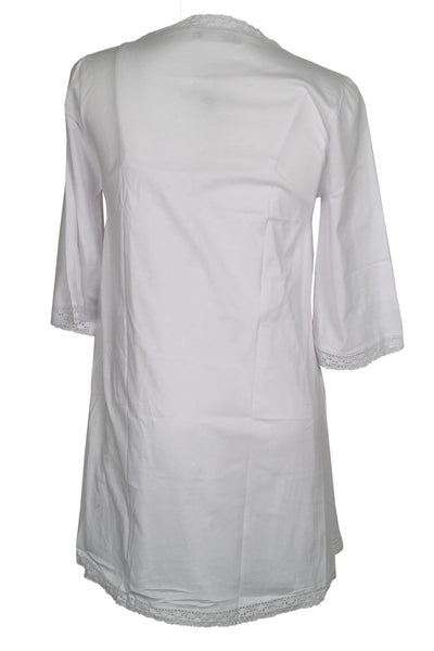 Victoriana Lucy Short Robe 467 White