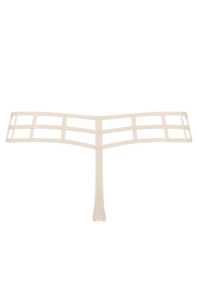 Marlies Dekkers Leading Strings 4cm Thong, Ivory (18961)