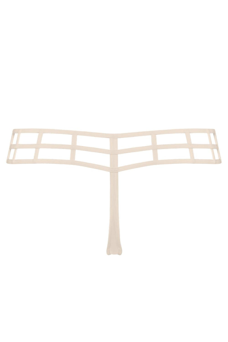 Marlies Dekkers Leading Strings 4cm Thong, Ivory (18961)