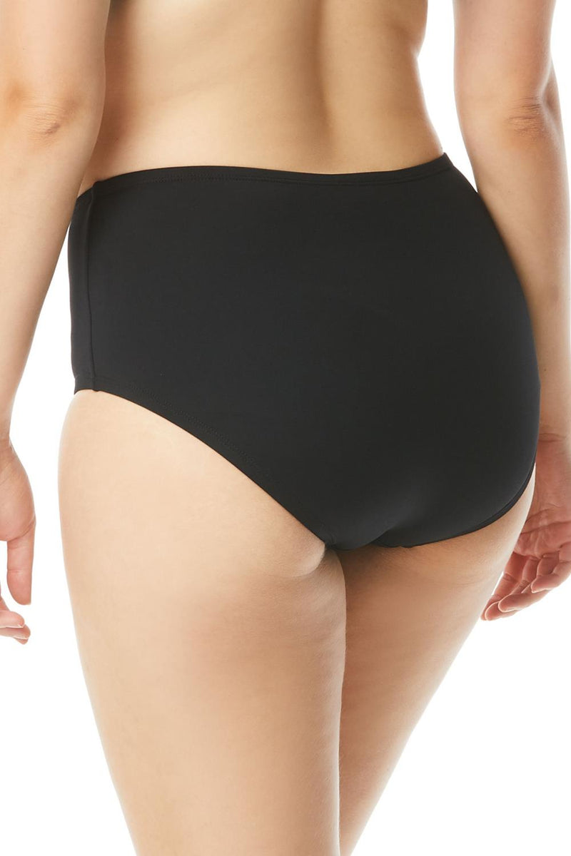 Beach House Woman Chloe High Waist Swim Bottom, Black (HW58265)