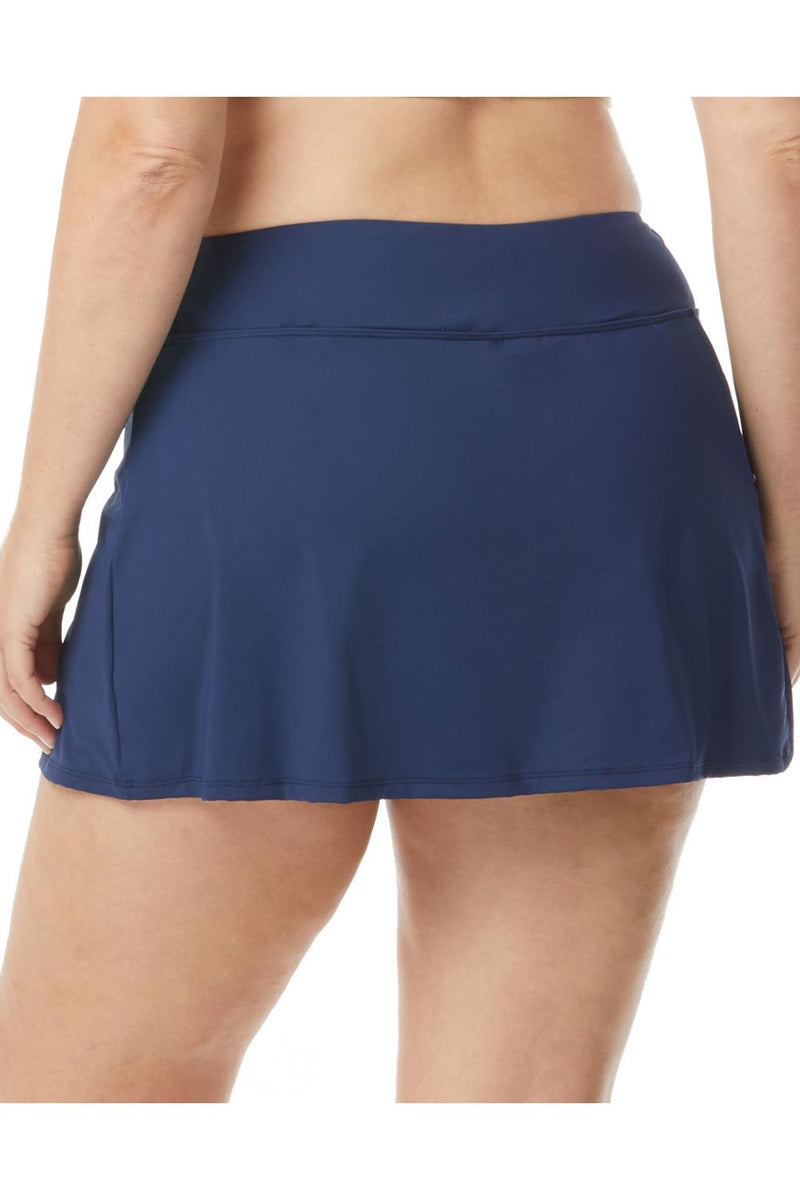 Beach House Emma Plus Pull-On Swim Skort, Admiral Blue (HW58058)