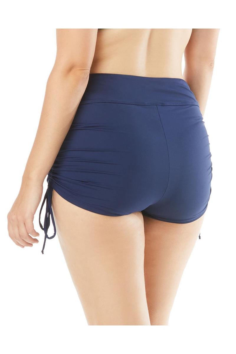 Beach House Blake Plus Side Tie Swim Short, Admiral Blue (HW58084)