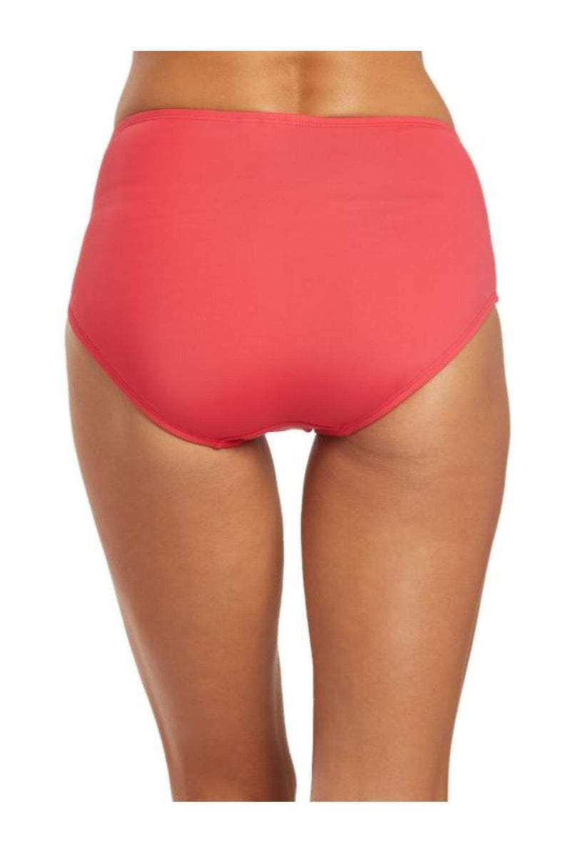 Beach House Chloe High Waisted Swim Bottom, Rosewood (H58433)