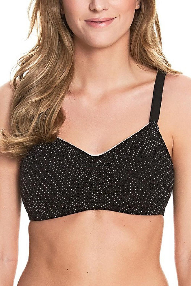 Royce Blossom Wireless Nursing Bra, Black/White (1018)