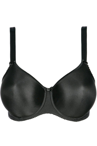 PrimaDonna Satin Non Padded Seamless Full Cup Bra, Black (0161330)
