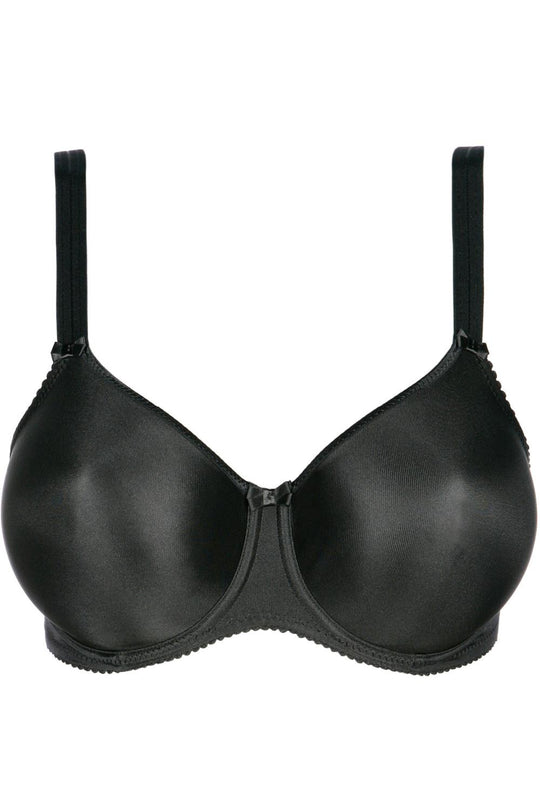 PrimaDonna Satin Non Padded Seamless Full Cup Bra, Black (0161330)