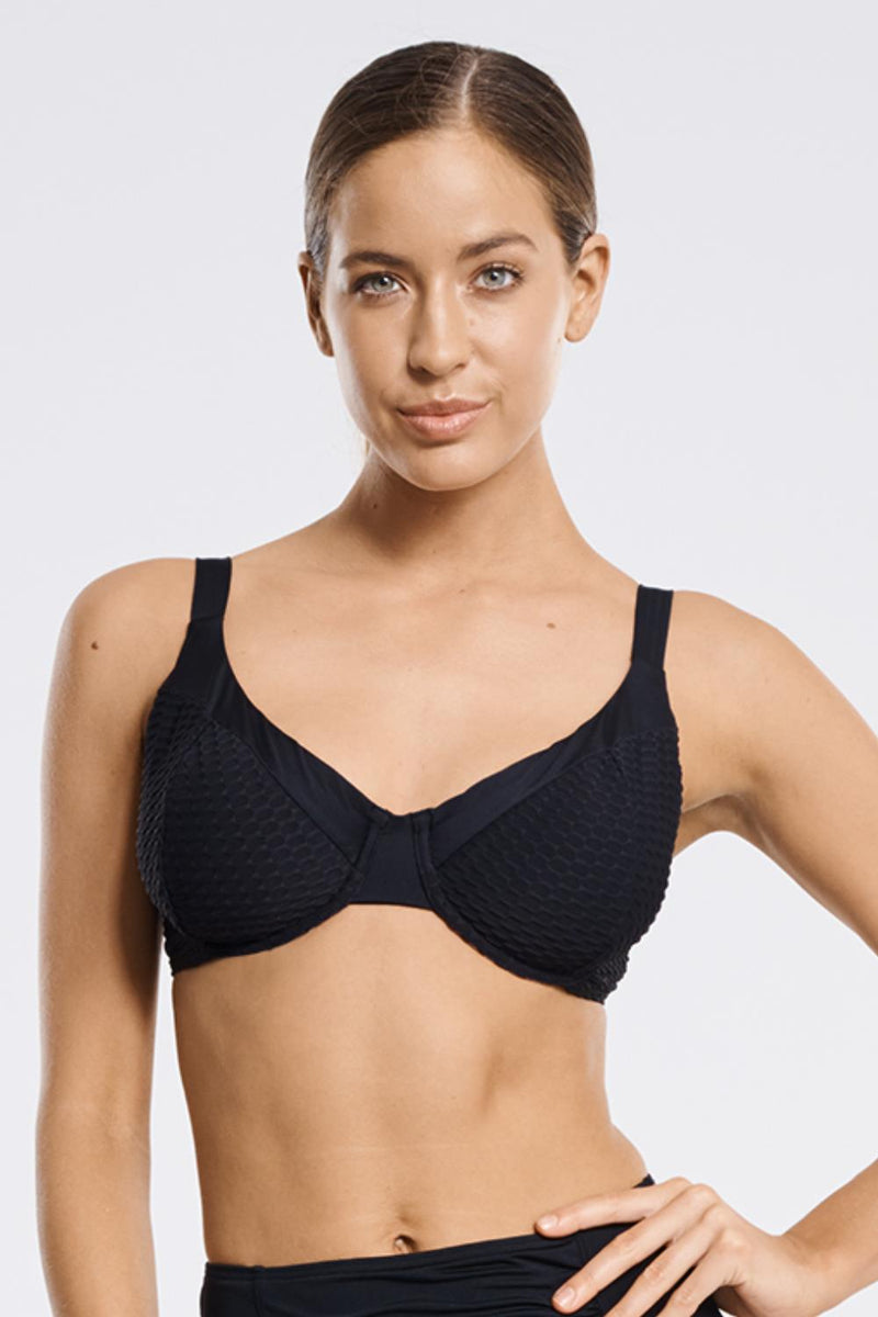 Aqua Blu Raven Underwire Bikini Top, Raven (A9010BB)