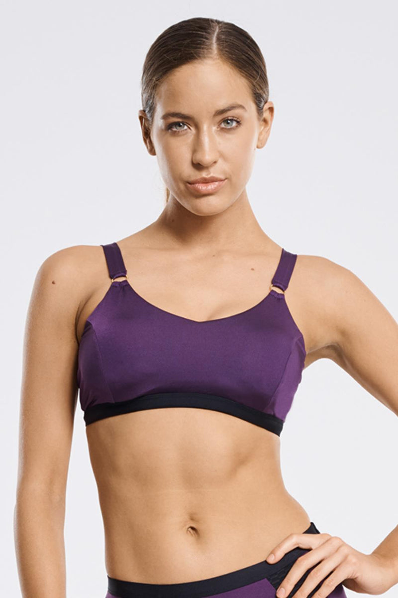 Aqua Blu Plum Underwire Bikini Top A9033BB