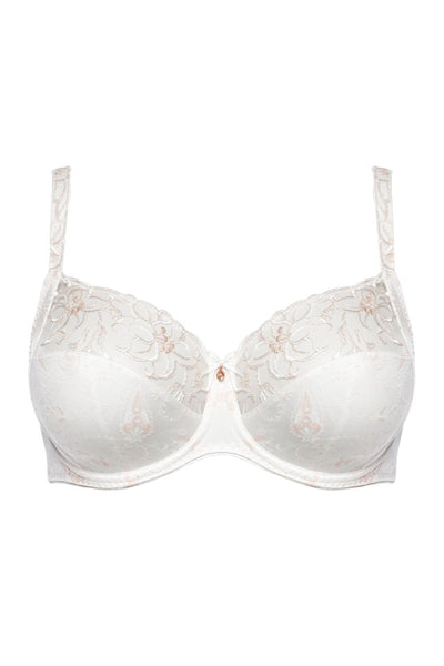 Ulla Dessous Zoe Underwired Full Cup Bra, (Cup H-L), Ecru (4125)