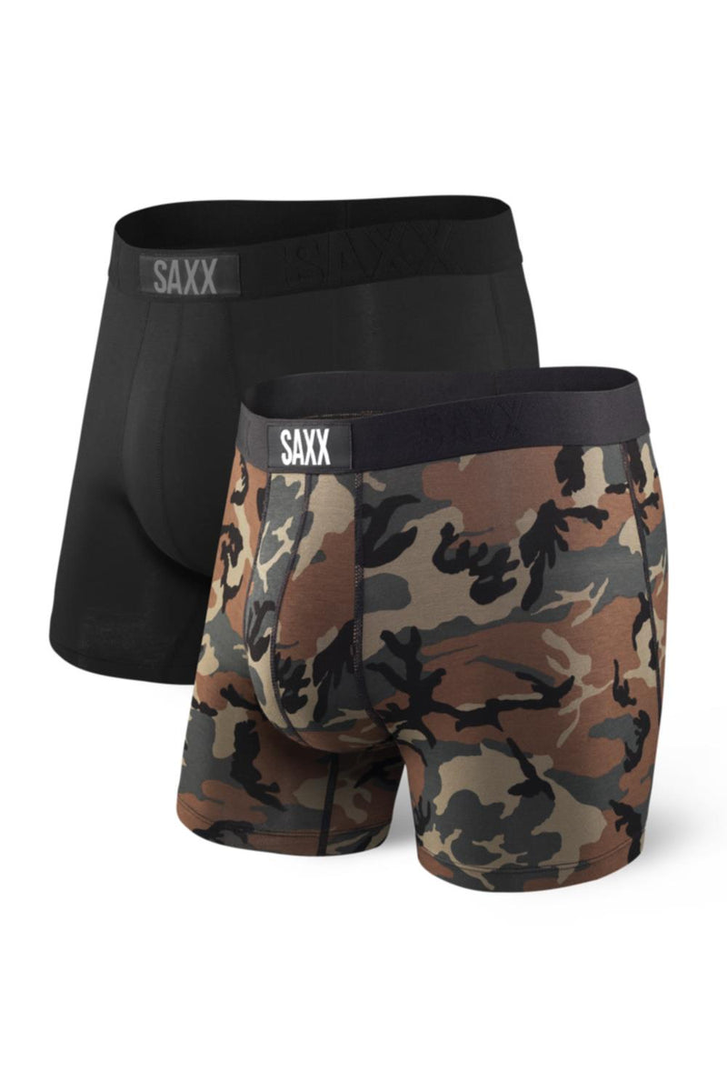 SAXX Vibe Boxer Brief 2/Pk SXPP2V-WDB (Wood Camo/Black)